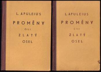 Lucius Apuleius: Proměny, čili, Zlatý osel