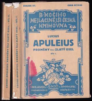 Lucius Apuleius: Proměny, čili, Zlatý osel