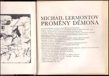 Michail Jur'jevič Lermontov: Proměny Démona