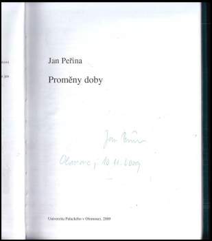 Jan Peřina: Proměny doby