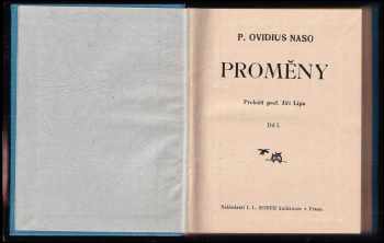 Ovidius: Proměny
