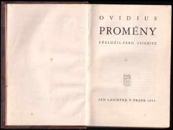 Ovidius: Proměny