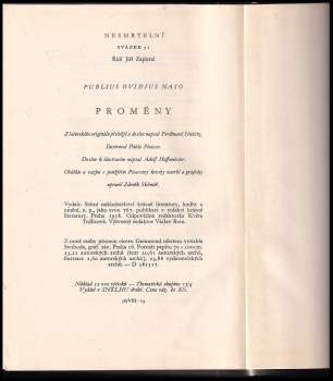 Ovidius: Proměny