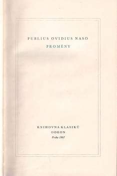 Ovidius: Proměny