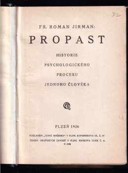 František Roman Jirman: Propast