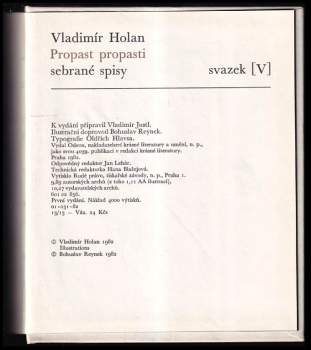 Vladimír Holan: Propast propasti