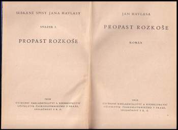 Jan Havlasa: Propast rozkoše
