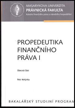 Propedeutika finančního práva