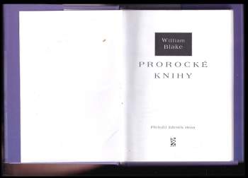 William Blake: Prorocké knihy