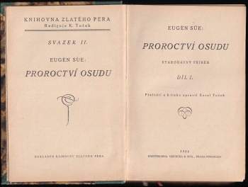 Eugène Sue: Proroctví osudu