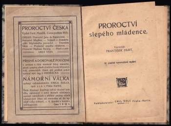 František Ruth: Proroctví slepého mládence