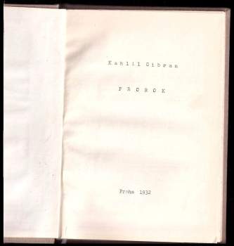 Kahlil Gibran: Prorok