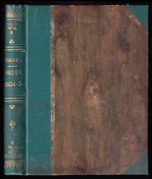 Prosa z let 1904-1905 - feuilletonů kniha osmá - PODPIS AUTORA