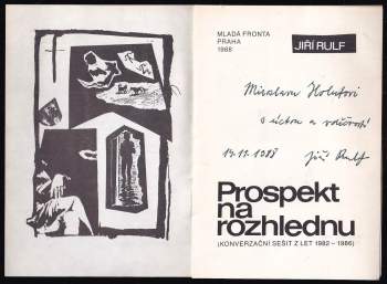 Jiří Rulf: Prospekt na rozhlednu