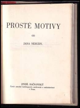 Jan Neruda: Prosté motivy + Ballady a romance