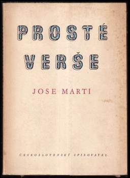 José Martí: Prosté verše
