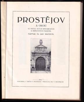 Jaroslav Mathon: Prostějov a okolí
