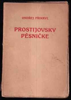 Ondřej Přikryl: Prostijovsky pěsničke