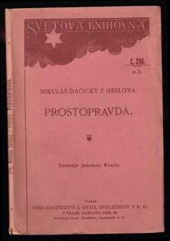 Prostopravda Mikuláše Dačického z Heslova