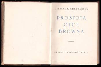 G. K Chesterton: Prostota otce Browna