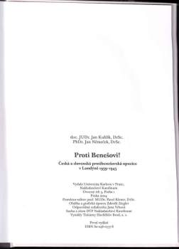 Jan Kuklík: Proti Benešovi!