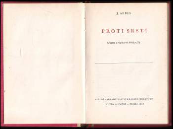 Jakub Arbes: Proti srsti