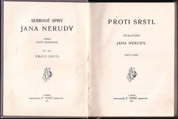 Jan Neruda: Proti srsti