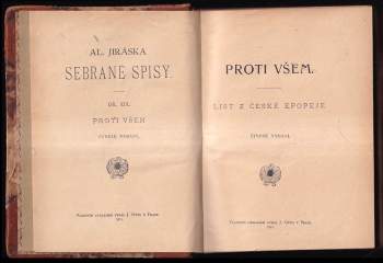 Alois Jirásek: Proti všem