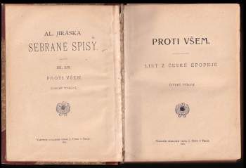 Alois Jirásek: Proti všem