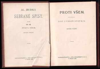 Alois Jirásek: Proti všem