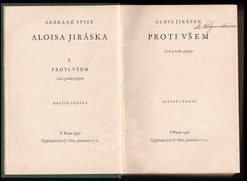 Alois Jirásek: Proti všem
