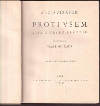 Alois Jirásek: Proti všem
