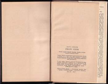 Alois Jirásek: Proti všem