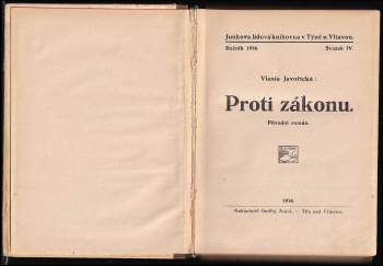 Vlasta Javořická: Proti zákonu
