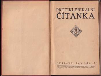 Jan Skala: Protiklerikální čítanka