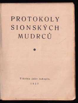 Protokoly sionských mudrců