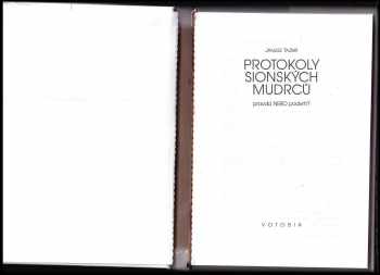 Janusz Tazbir: Protokoly sionských mudrců