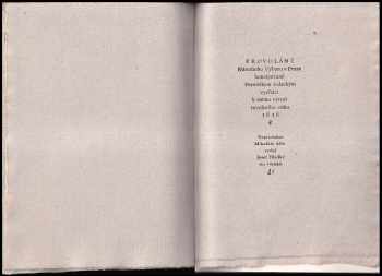 František Palacký: Provolání Národního výboru v Praze 6.5. 1848