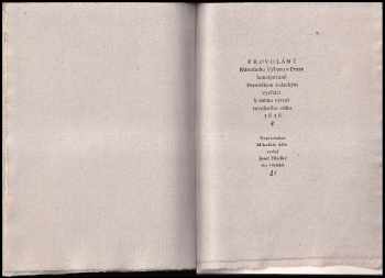 František Palacký: Provolání Národního výboru v Praze 65. 1848 - k 100. výročí revolučního roku.