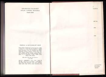 Jiří Wolker: Próza a divadelní hry