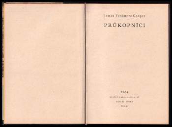 James Fenimore Cooper: Průkopníci