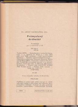 Josef Vavroušek: Průmyslový drůbežář