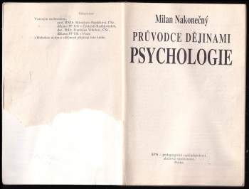 Milan Nakonečný: Průvodce dějinami psychologie