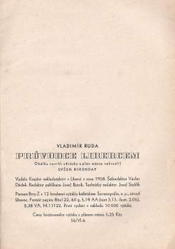 Vladimír Ruda: Průvodce Libercem