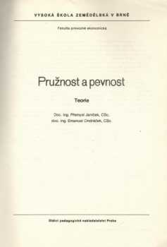 Pružnost a pevnost
