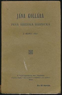 Prvá sbierka básnická Jána Kollára