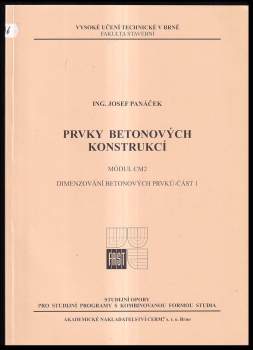 Josef Panáček: Prvky betonových konstrukcí