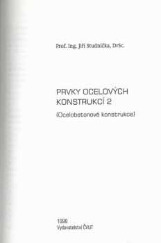 Prvky ocelových konstrukcí 2