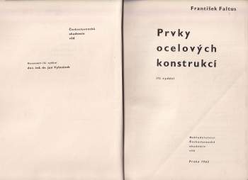 František Faltus: Prvky ocelových konstrukcí