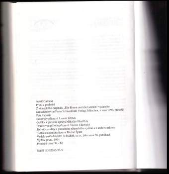 Adolf Galland: První a poslední